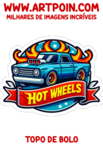 topo de bolo carros hot wheels