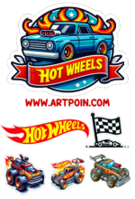 topo de bolo carros hot wheels2