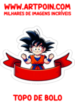 topo de bolo dragon ball z para imprimir