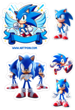 topo de bolo sonic festa infantil3