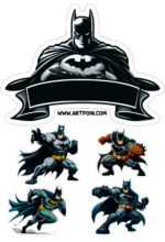 batman topo de bolo pronto para imprimir e decorar3