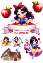 branca de neve topper cake aniversário2