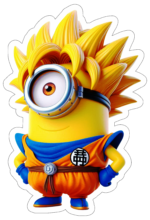 minions fantasiado de dragon ball z decoração10