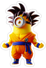 minions fantasiado de dragon ball z decoração11