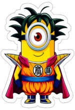 minions fantasiado de dragon ball z decoração12