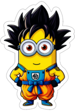 minions fantasiado de dragon ball z decoração13