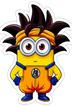 minions fantasiado de dragon ball z decoração14