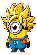 minions fantasiado de dragon ball z decoração15