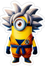 minions fantasiado de dragon ball z decoração6