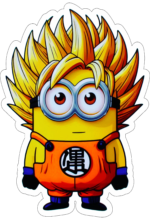 minions fantasiado de dragon ball z decoração8