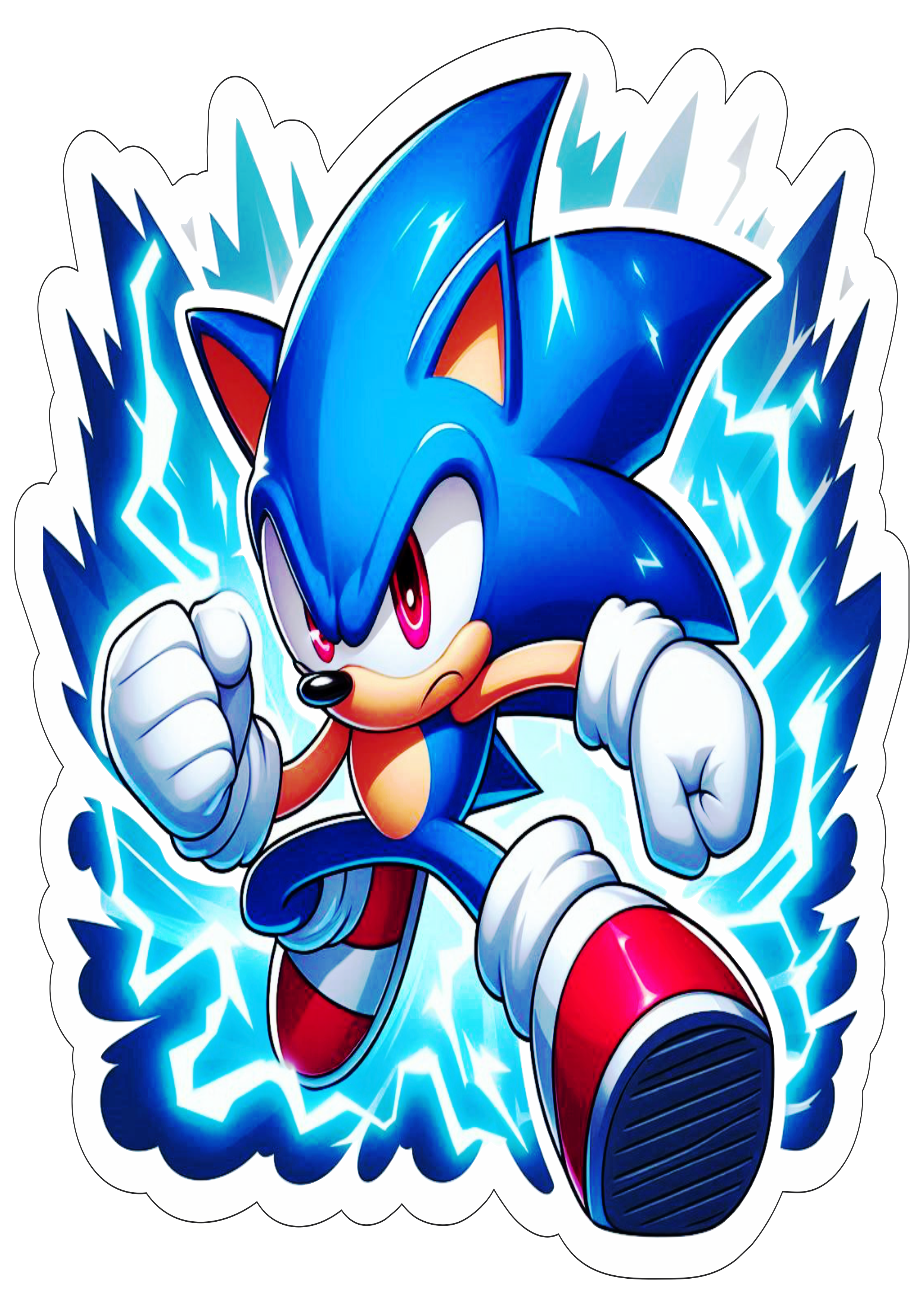 Sonic the hedgehog png fundo transparente papelaria criativa decoração de festa infantil games imagem com contorno