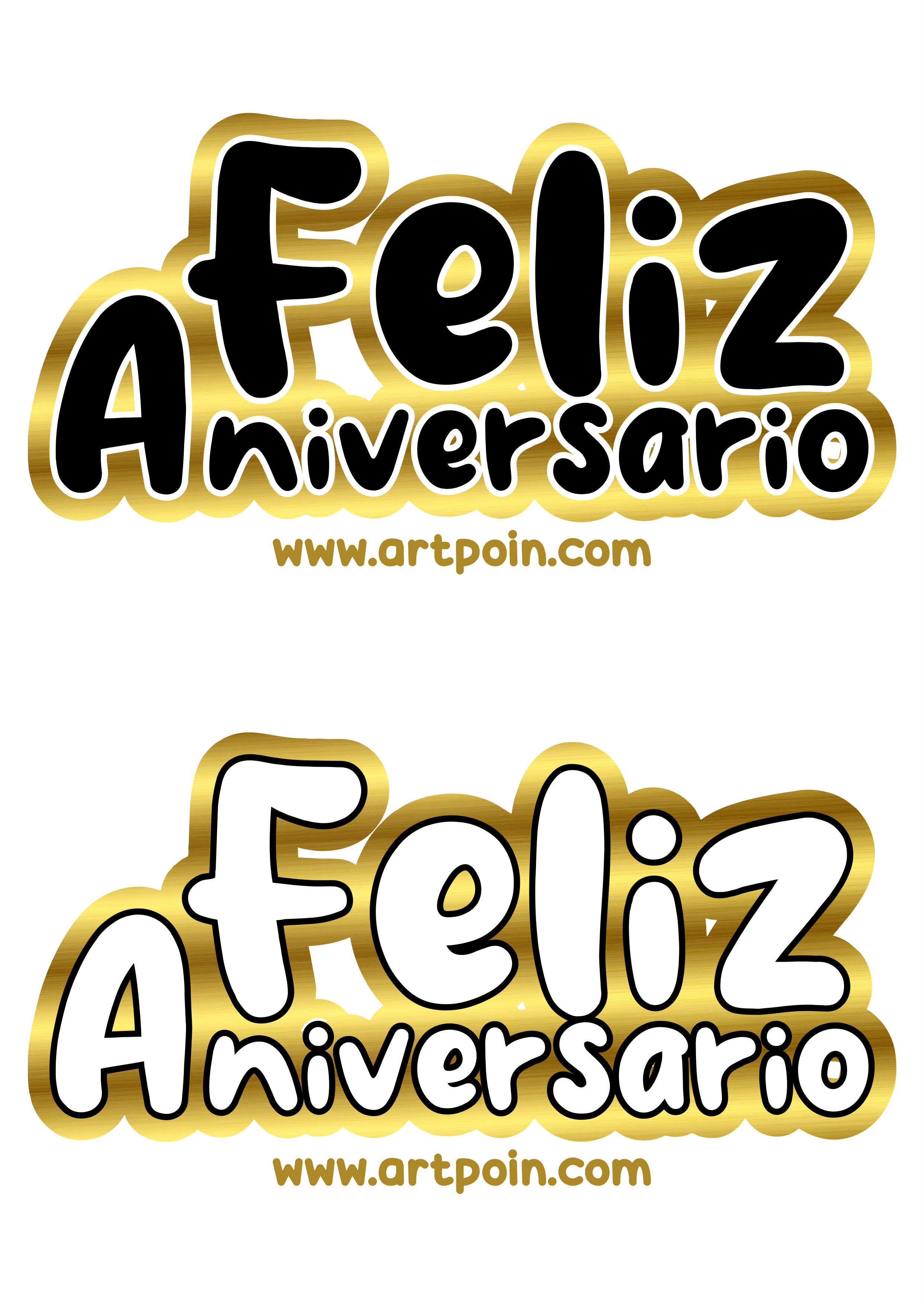 Feliz aniversário topo de bolo para imprimir preto branco com dourado papelaria criativa grátis artes visuais png