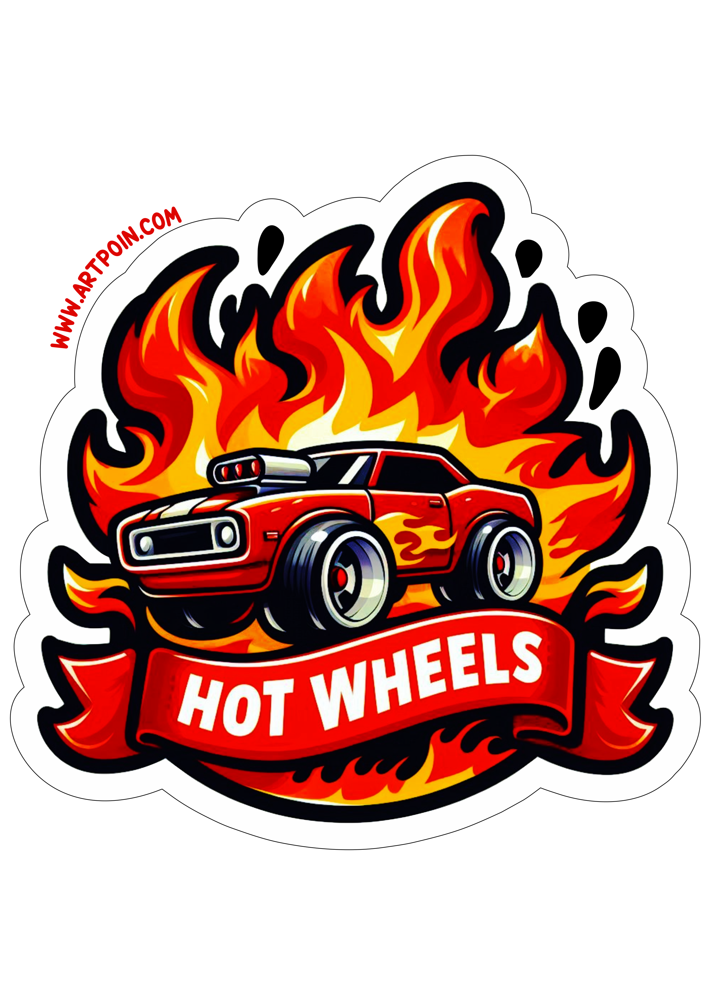 Hot Wheels carrinhos de corrida logo fire desenho infantil png