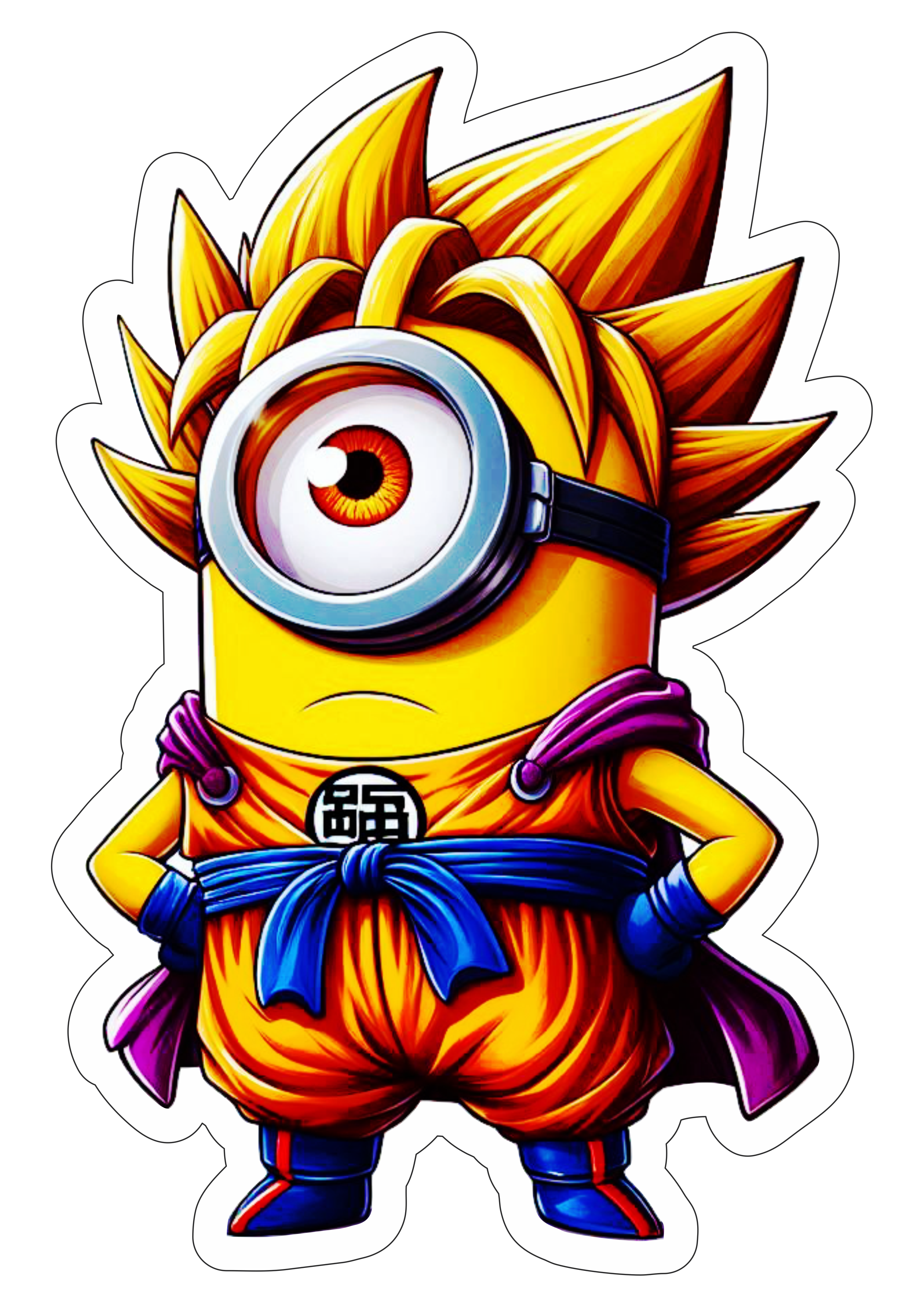 Desenho infantil Minions dragon ball Z funny images artes visuais super saiyajin fundo transparente png