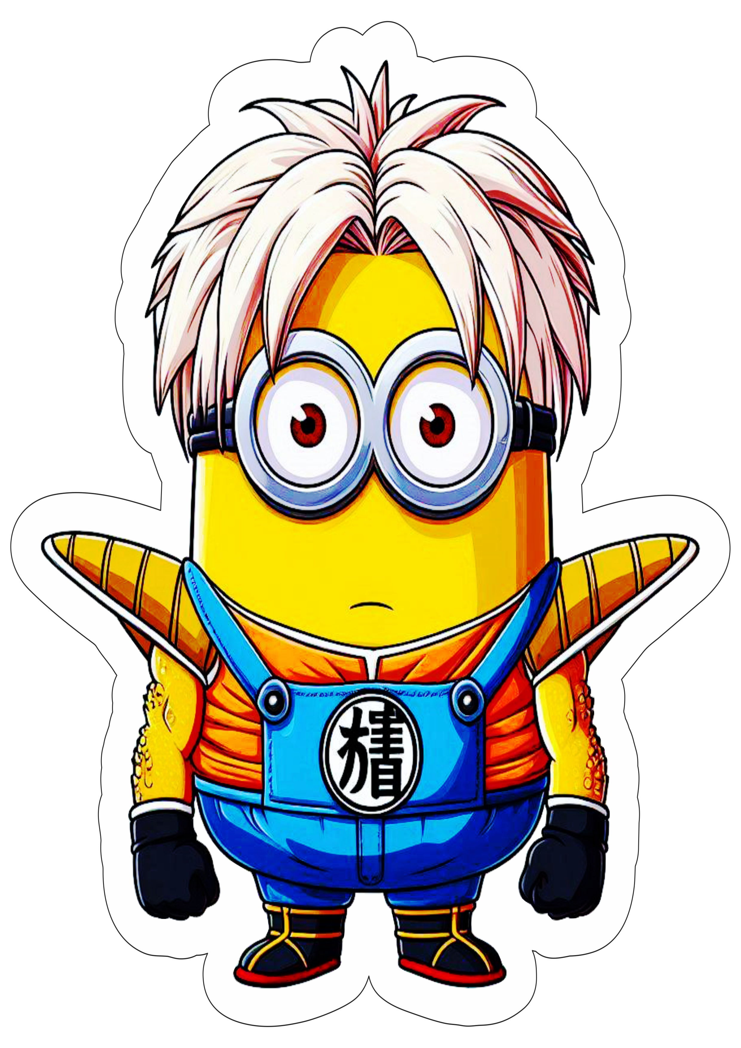 Desenho infantil Minions dragon ball Z funny images artes visuais super saiyajin fundo transparente clipart png