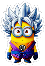 minions fantasiado de dragon ball z decoração19