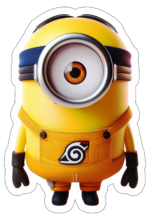 minions fantasiado de naruto decoração