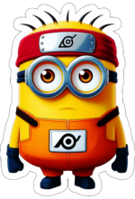 minions fantasiado de naruto decoração1