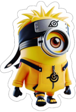 minions fantasiado de naruto decoração12