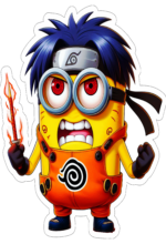 minions fantasiado de naruto decoração13