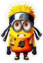 minions fantasiado de naruto decoração15