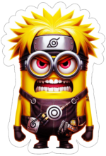 minions fantasiado de naruto decoração3