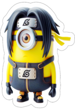 minions fantasiado de naruto decoração4