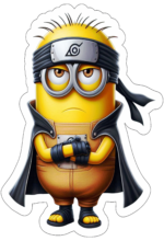 minions fantasiado de naruto decoração6