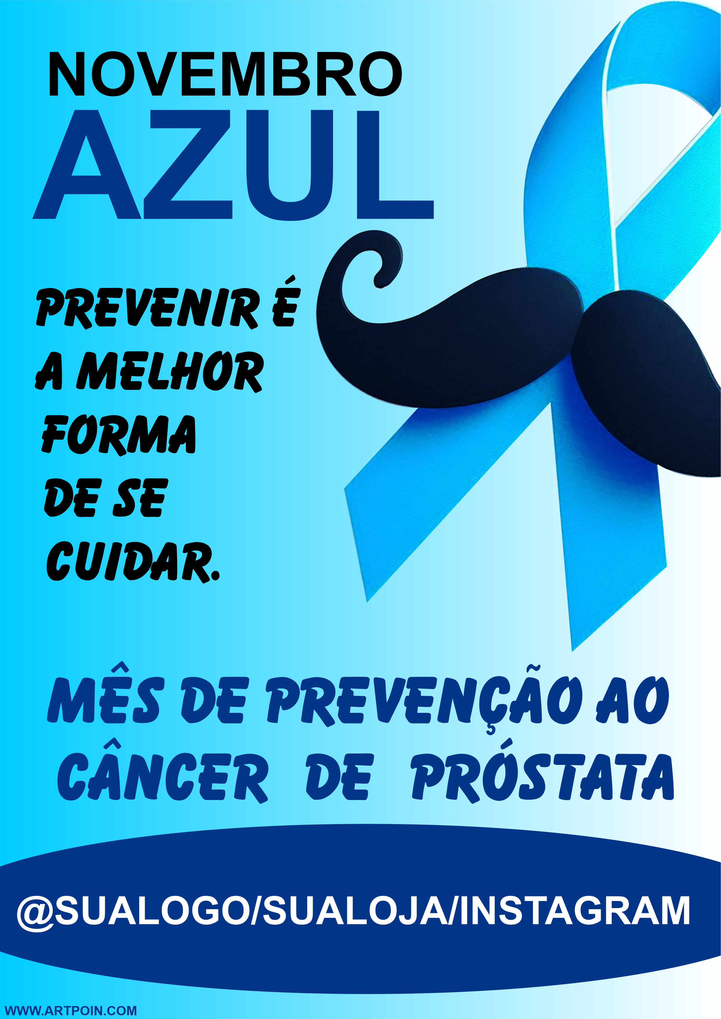 Novembro azul cartãozinho para lojinha png