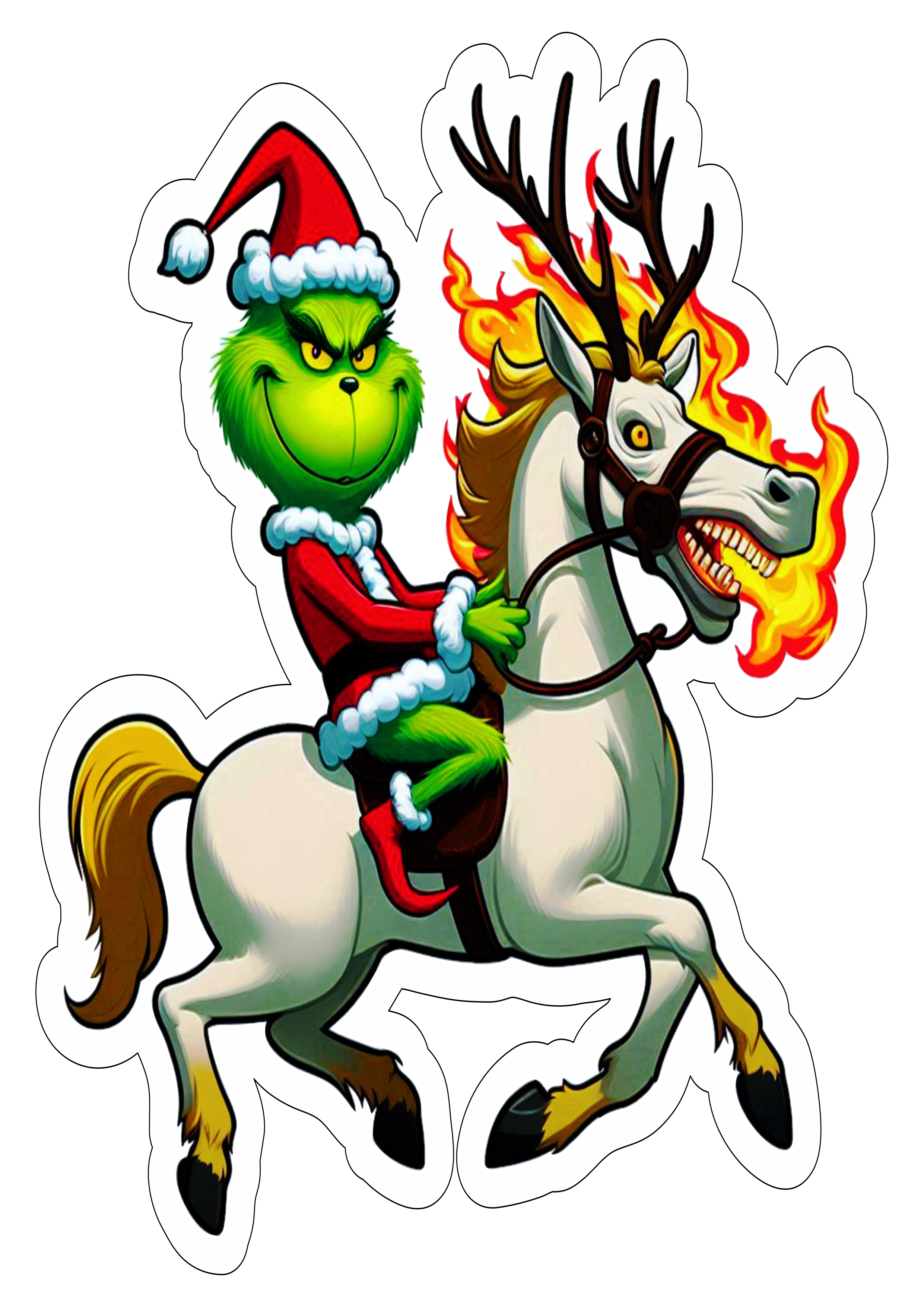 Imagens de natal Grinch desenho rena png