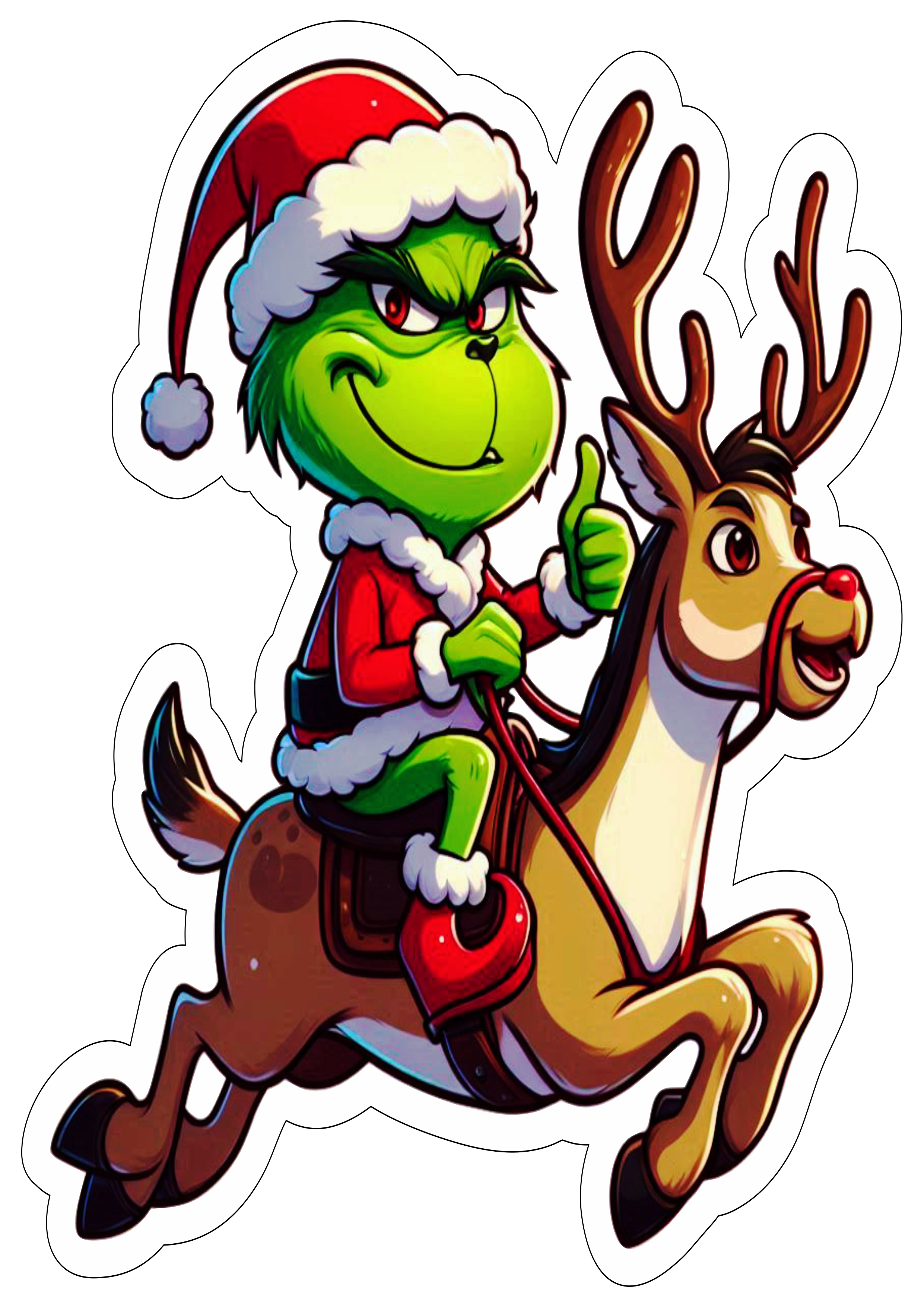 Imagens de natal Grinch desenho rena funny image fundo transparente ilustração clipart free download png