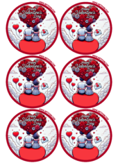 round sticker happy valentine’s day2