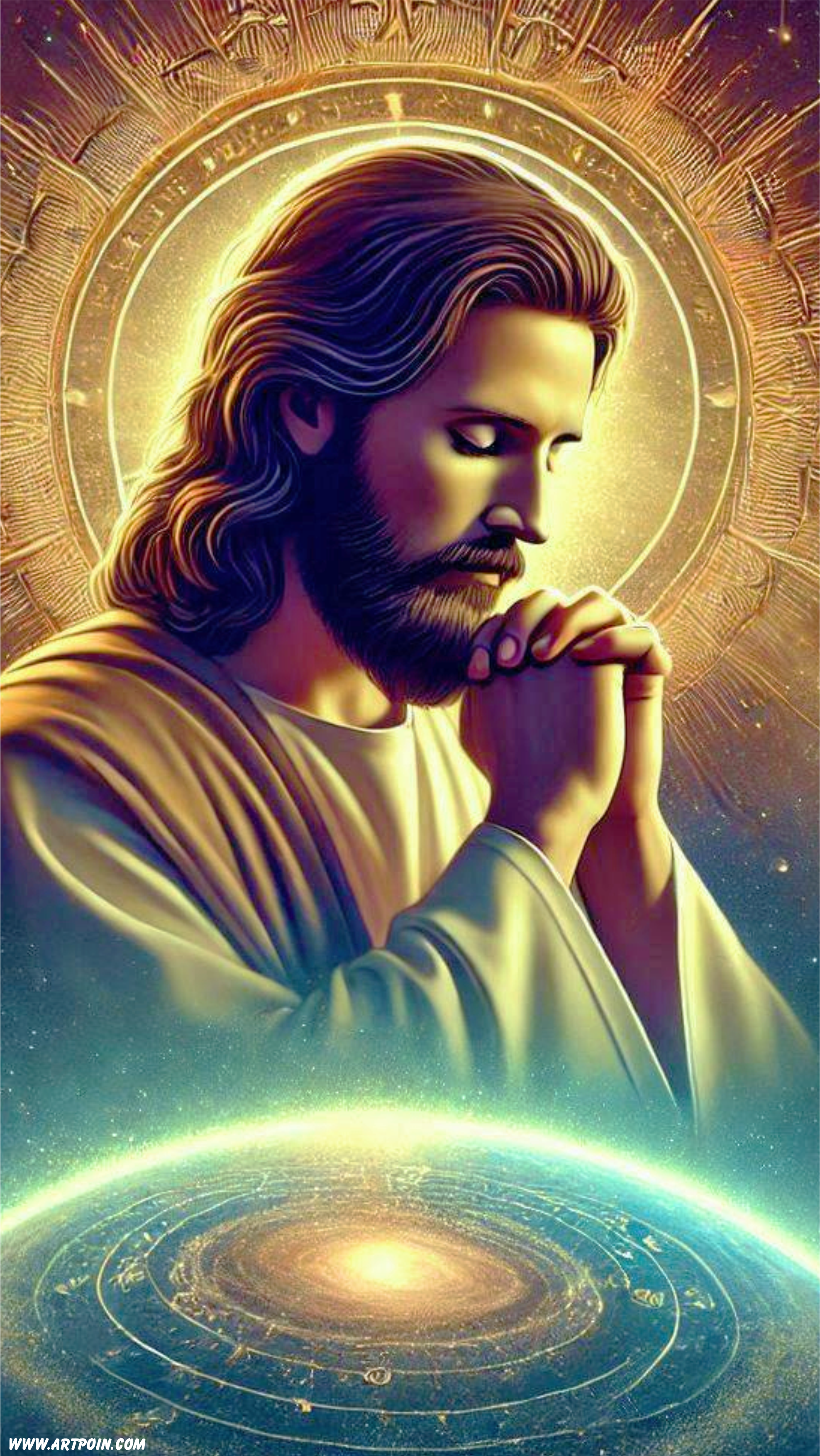 Jesus Cristo plano de fundo religioso para celular cristianismo png