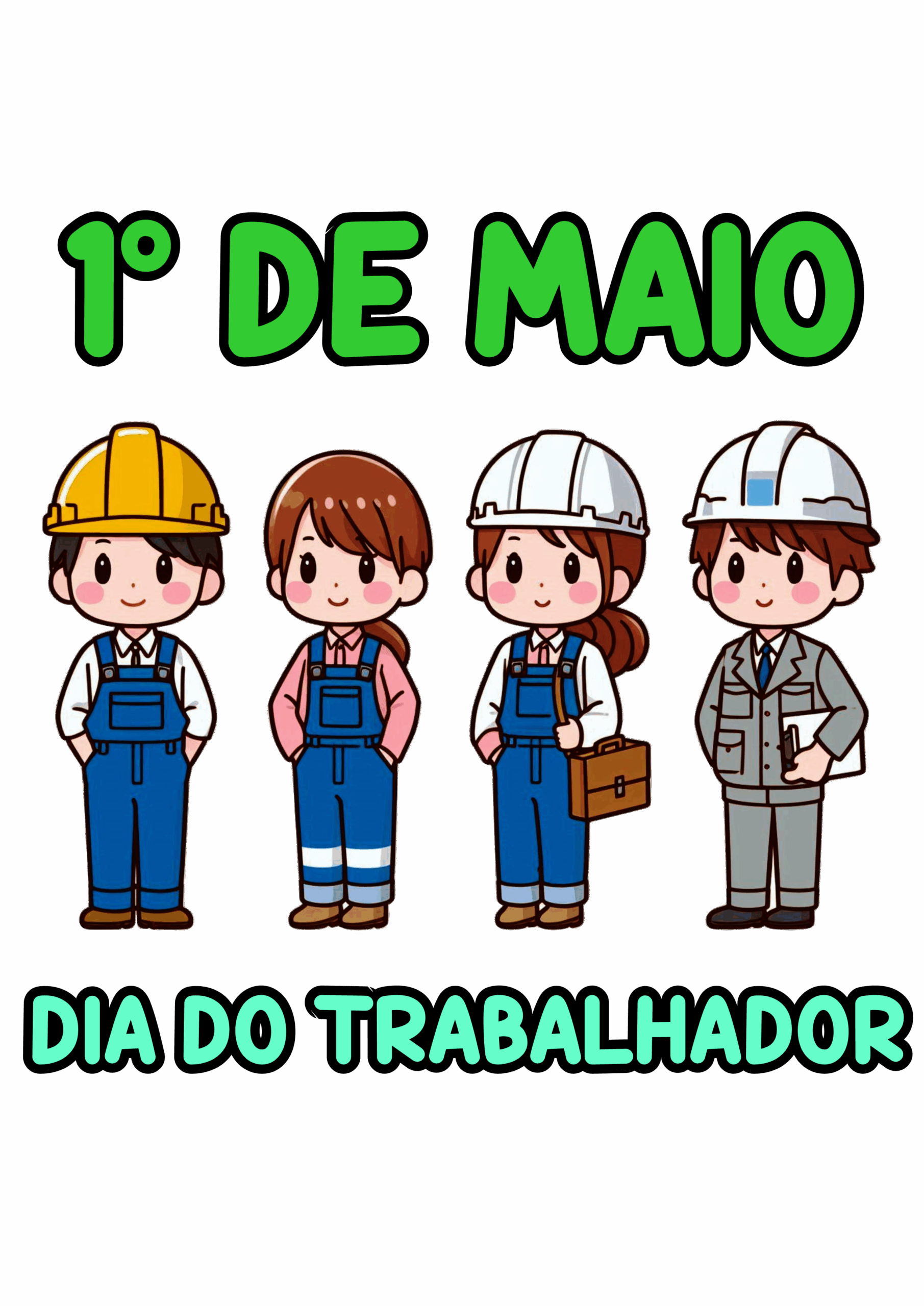 Dia do trabalhador 1° de maio clipart fundo transparente ilustração png