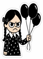 wednesday cartoon images transparent background balloons
