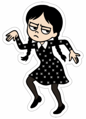 wednesday cartoon images transparent background strange dance