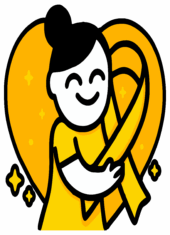 yellow september heart decoration