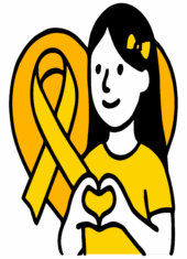 yellow september heart decoration heart hand