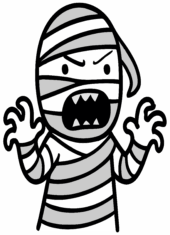 halloween cute images mummy