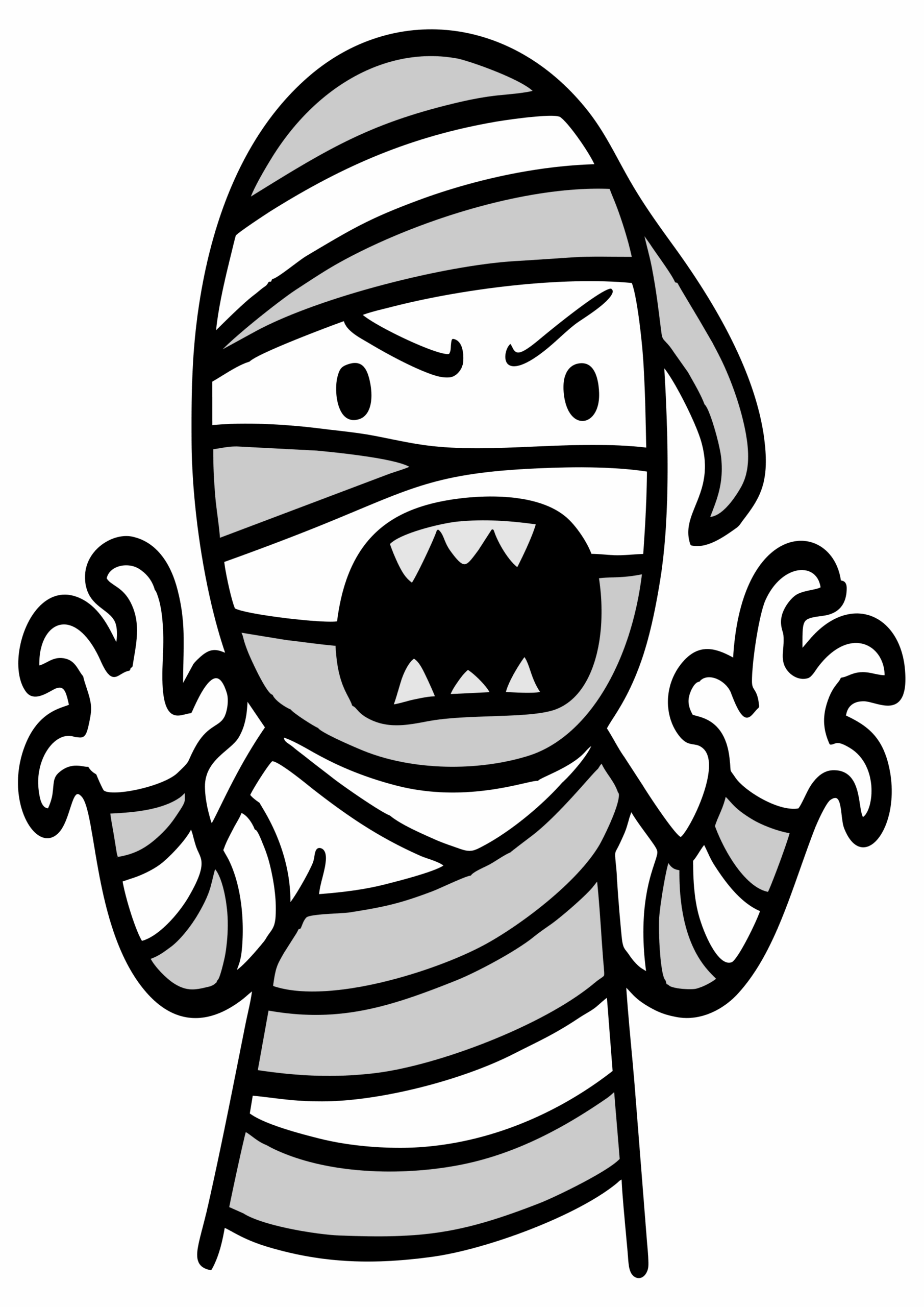 Halloween images monsters little mummy transparent background png