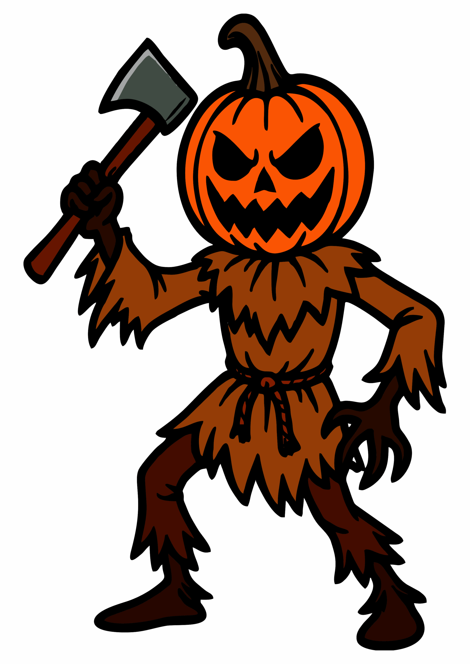 Halloween elements scarecrow pumpkinhead artwork png