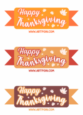 happy thanksgiving arts for decoration