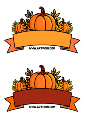 happy thanksgiving pumpkins arts for decoration