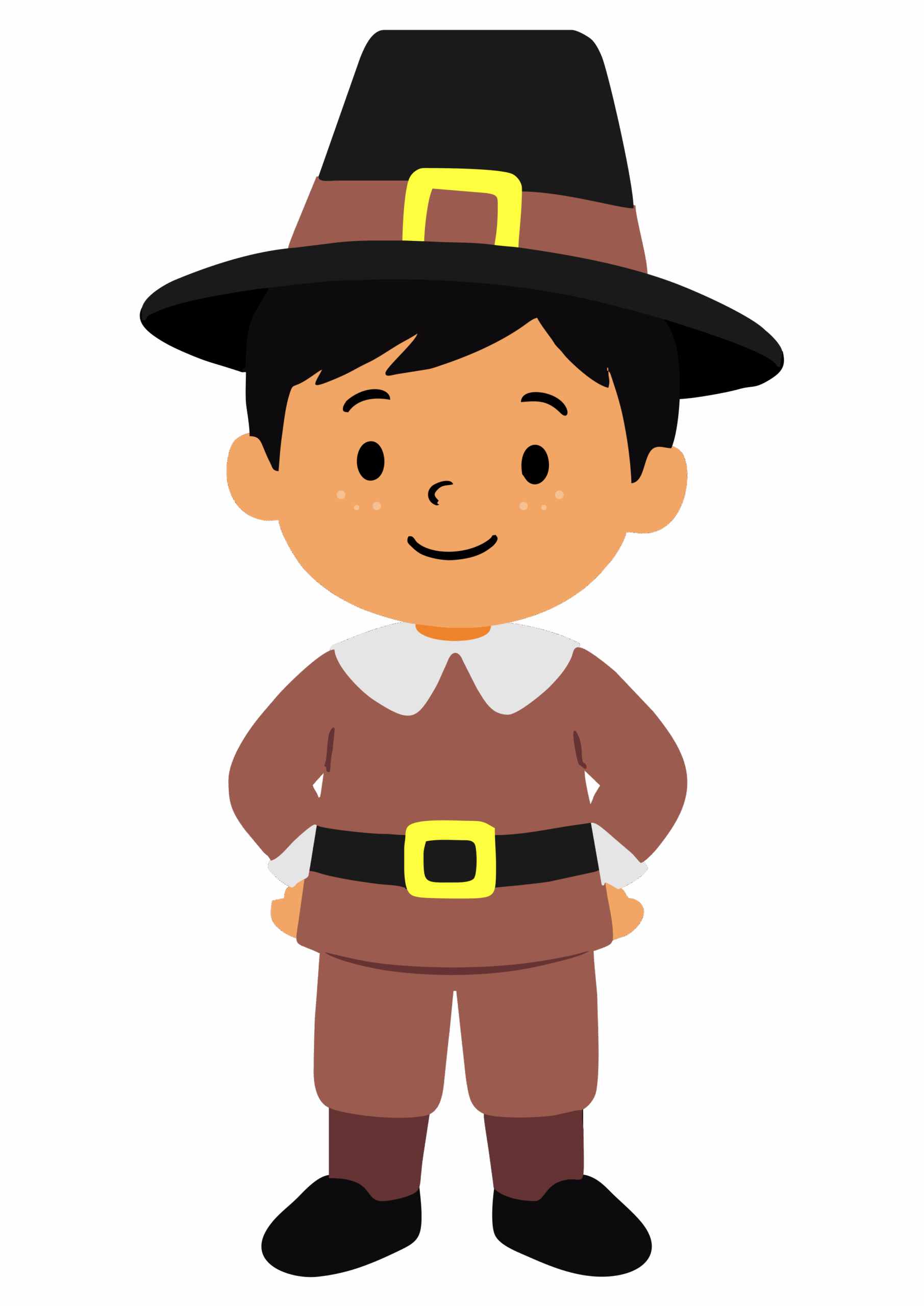 Dia de ação de graças desenho simples para decoração imagem com fundo transparente para designer png