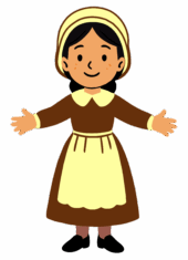 thanksgiving simple drawing girl