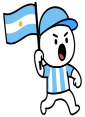 copa do mundo 2026 argentina torcedor flork of cows bandeira