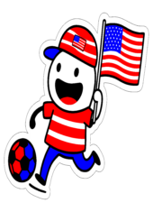 copa do mundo estados unidos 2026 flork of cows segurando a bandeira