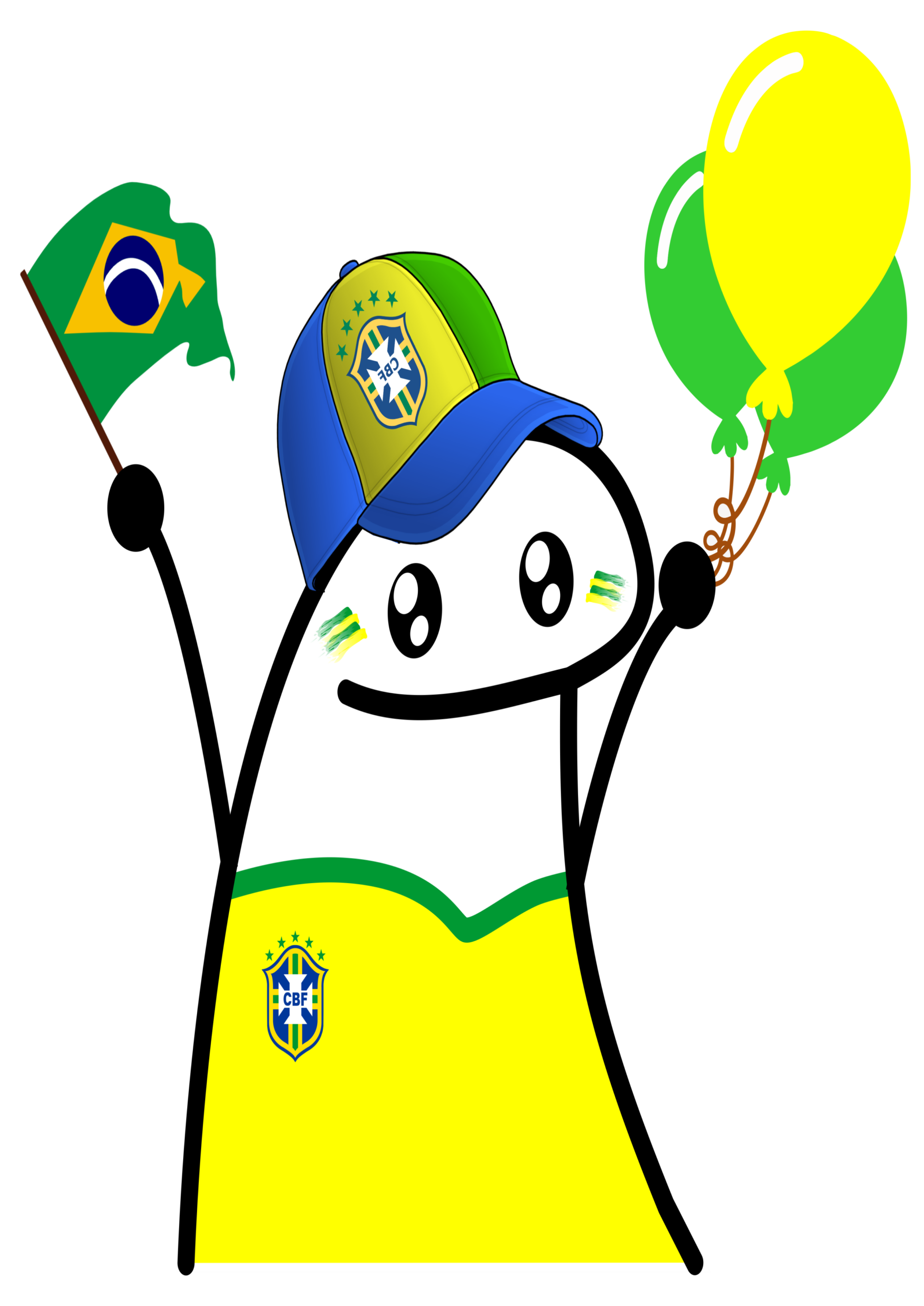 Copa do mundo 2022 qatar flork of cows brasil rumo ao hexa figurinha whatsapp png