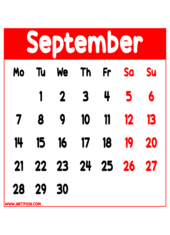 calendar 2026 september