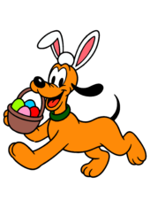 Pluto turma do mickey mouse páscoa